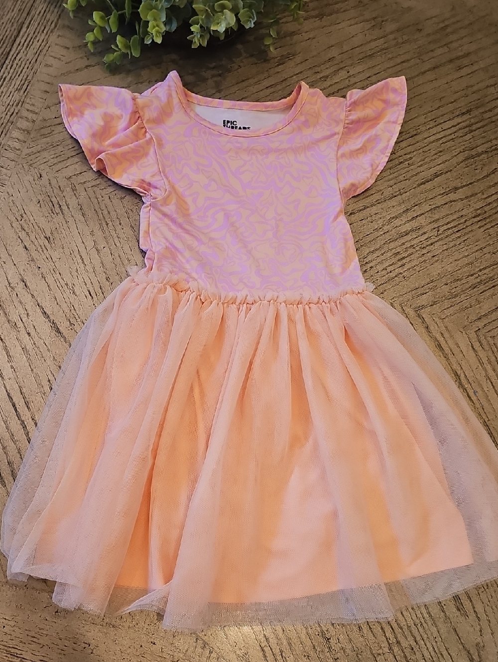 Epic Threads Peach Pink Tulle Dress Size 6X